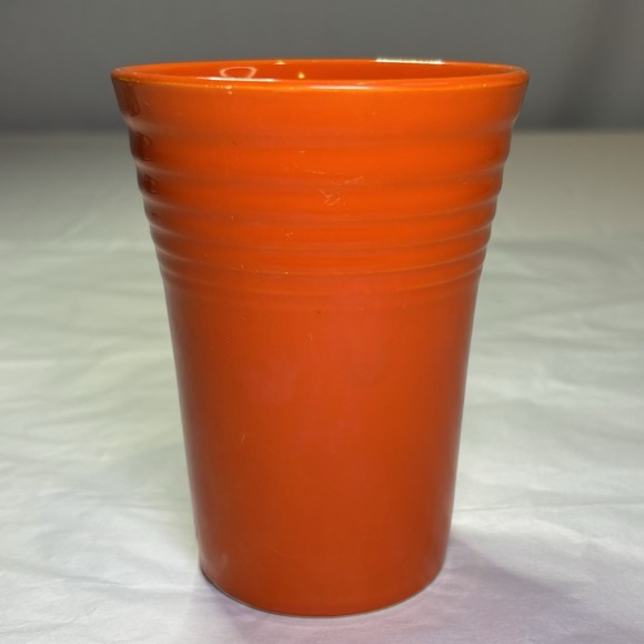 Homer Laughlin Other - Vintage Homer Laughlin Fiesta 4 1/2" Original Red Water‎ Tumbler Fiestaware